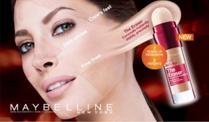 Maybelline-Werbung mit Christy Turlington