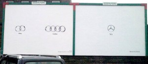 Mercedes ergänzt die Kampagne von Audi